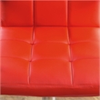 Furniture of America Reiley Metal Adjustable Barstool in Red (Set of 2)