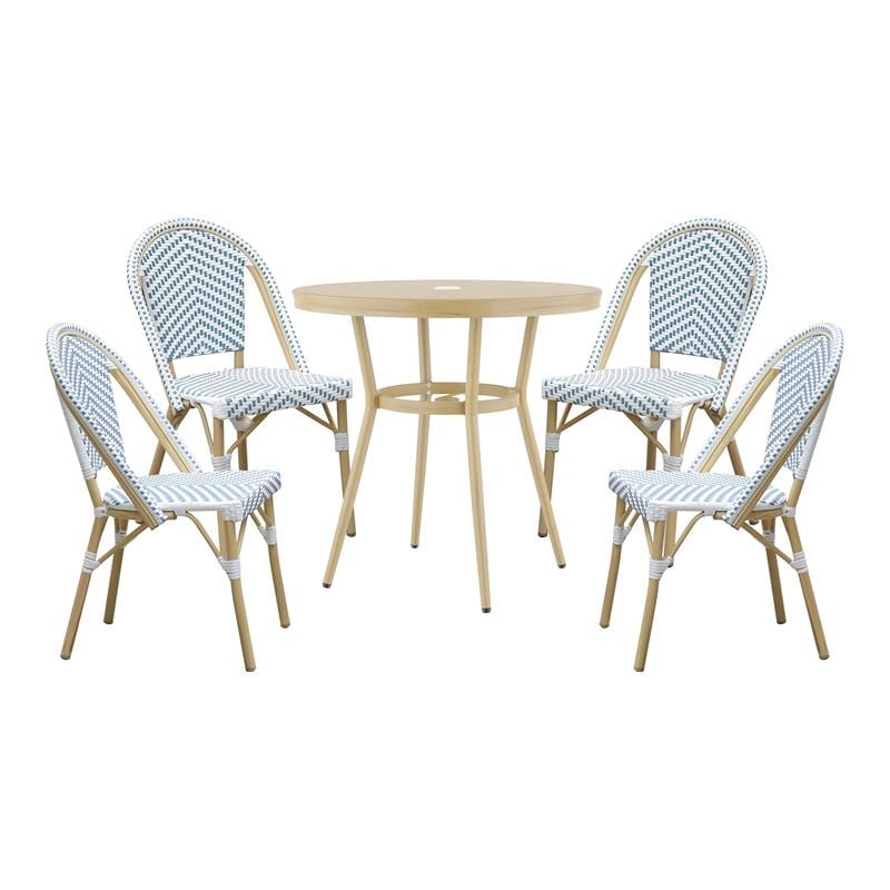 bistro table and 4 chairs