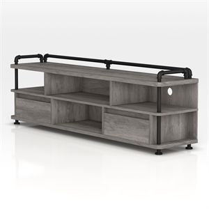 furniture of america karin wood multi-storage tv stand