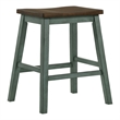 Furniture of America Silva Wood 5-Piece Counter Dining Set in Antique Green