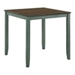 Furniture of America Silva Wood 5-Piece Counter Dining Set in Antique Green