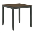 Furniture of America Silva Wood 5-Piece Counter Dining Set in Antique Gray
