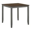 Furniture of America Silva Wood 5-Piece Counter Dining Set in Light Gray