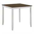 Furniture of America Silva Wood 5-Piece Counter Dining Set in Sea White