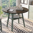 Furniture of America Elda Wood Drop-Leaf Counter Height Table in Antique Green