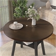 Furniture of America Elda Wood Drop-Leaf Counter Height Table in Antique Gray