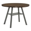 Furniture of America Elda Wood Drop-Leaf Counter Height Table in Light Gray