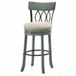 Furniture of America Beka Wood 29-Inch Swivel Bar Stool in Green (Set of 2)