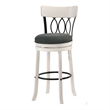 Furniture of America Beka Wood 29-Inch Swivel Bar Stool in Sea White (Set of 2)