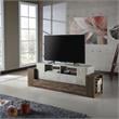 Furniture of America Abdi Wood Multi-Storage TV Stand in Oak and Concrete Gray