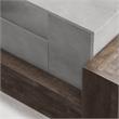 Furniture of America Abdi Wood Multi-Storage TV Stand in Oak and Concrete Gray