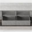 Furniture of America Abdi Wood Multi-Storage TV Stand in Oak and Concrete Gray