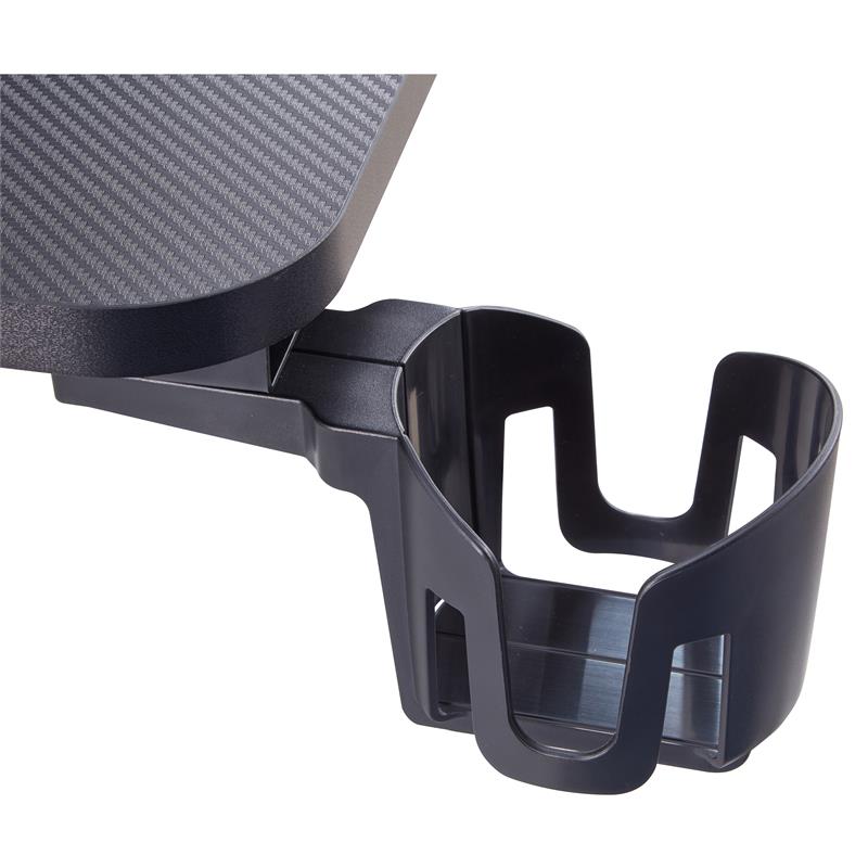 Furniture of America Valay Modern Metal Gaming Desk with Outlets in Black