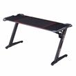 Furniture of America Almly Modern Metal Gaming Desk with Outlets in Black