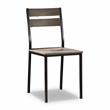 Furniture of America Anras Metal Open-Back Side Chair in Black (Set of 2)