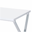 Furniture of America Mergo Contemporary Metal 2-Piece Coffee Table Set in White