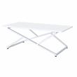 Furniture of America Mergo Contemporary Metal 3-Piece Coffee Table Set in White