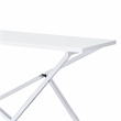 Furniture of America Mergo Contemporary Metal 3-Piece Coffee Table Set in White