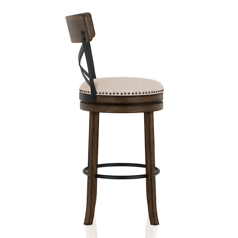 Furniture of America Shae Wood Swivel 29