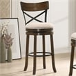 Furniture of America Shae Wood Swivel 29