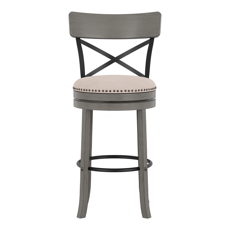 Furniture of America Shae Wood Swivel 29