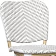 Furniture of America Adino Aluminum Patio Bar Chair in Gray (Set of 2)