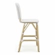 Furniture of America Adino Aluminum Patio Bar Chair in Gray (Set of 2)