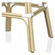Furniture of America Adino Aluminum Patio Bar Chair in Navy (Set of 2)