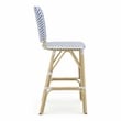 Furniture of America Adino Aluminum Patio Bar Chair in Navy (Set of 2)
