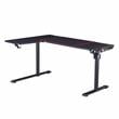 Furniture of America Valay 2-Piece Metal Gaming Desk and White Gaming Chair Set
