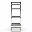 Furniture of America Karin Wood Bookshelf in Vintage Gray Oak Set of 2