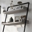 Furniture of America Karin Wood Bookshelf in Vintage Gray Oak Set of 2