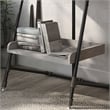 Furniture of America Karin Wood Bookshelf in Vintage Gray Oak Set of 2