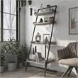 Furniture of America Karin Wood Bookshelf in Vintage Gray Oak Set of 2