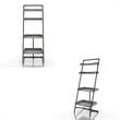 Furniture of America Karin Wood Bookshelf in Vintage Gray Oak Set of 2