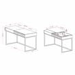 Furniture of America Giffore Contemporary Wood Lift-top Writing Desk in White