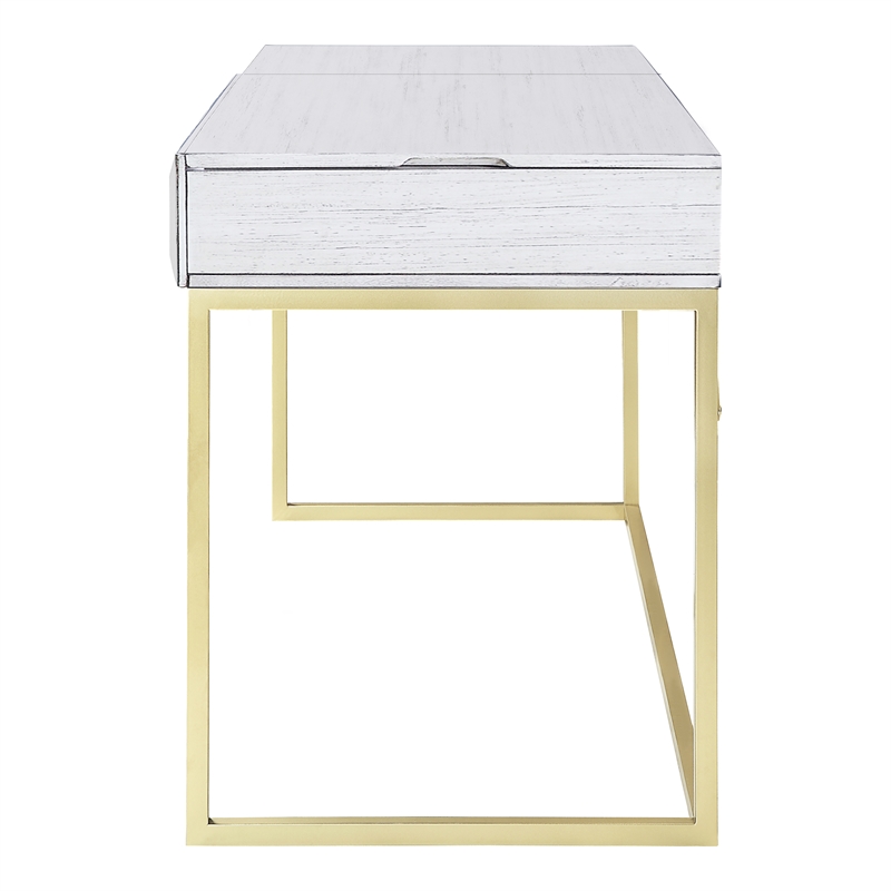 Furniture of America Giffore Contemporary Wood Lift-top Writing Desk in White
