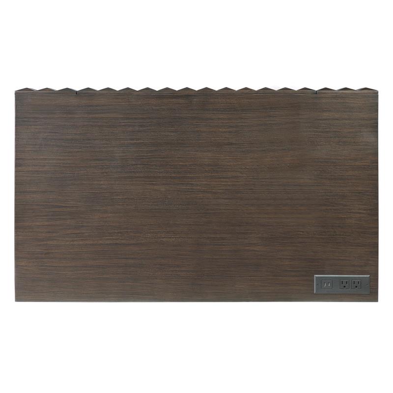 Furniture of America Giffore Wood Writing Desk with USB Port in Walnut