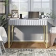 Furniture of America Giffore Wood Writing Desk with USB Port in White