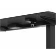 Furniture of America Tilah Metal Height Adjustable Office Desk in Black