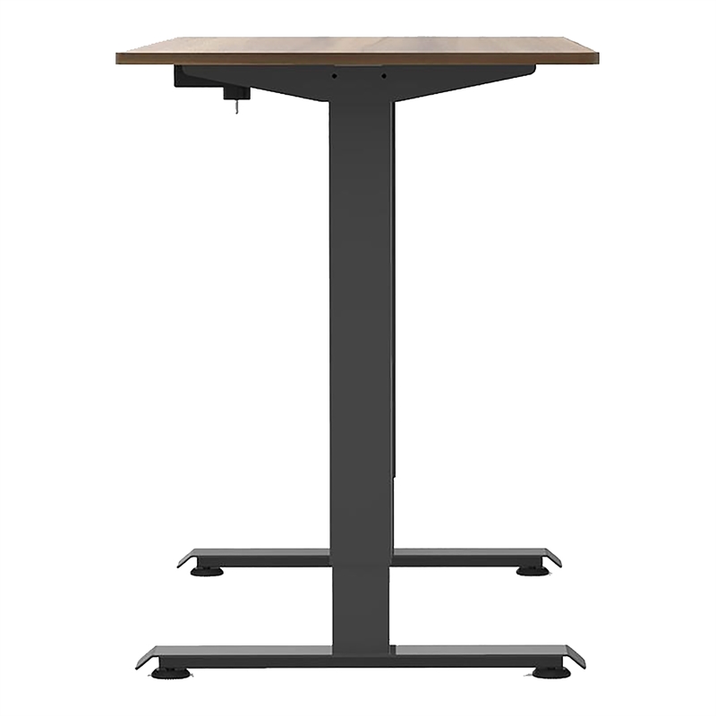 Furniture of America Tilah Metal Height Adjustable Office Desk in Light Brown