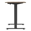 Furniture of America Tilah Metal Height Adjustable Office Desk in Light Brown