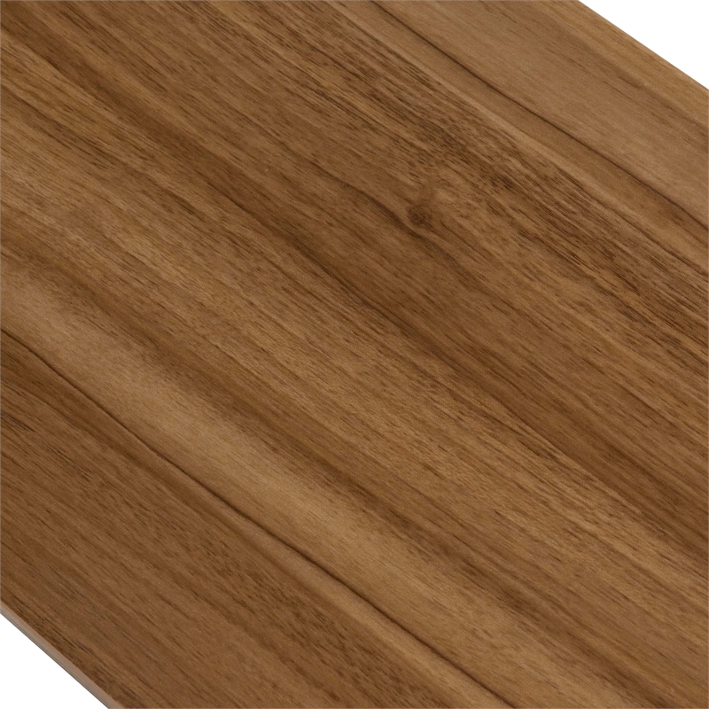 Furniture of America Tilah Metal Height Adjustable Office Desk in Light Brown