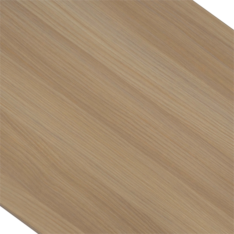 Furniture of America Tilah Metal Height Adjustable Office Desk in Natural