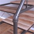 Furniture of America Pico Metal Twin Loft Bed with Workstation in Sand Black