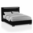 FOA Ryant Contemporary 2-Piece Black Wood Bedroom Set - Queen + Nightstand
