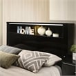 FOA Ryant 5pc Black Wood Bedroom Set - Queen + 2 Nightstands + Dresser + Mirror