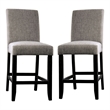 Furniture of America Iceland Wood 4-Piece Counter Height Table Set in Light Gray