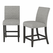 Furniture of America Iceland Wood 5-Piece Counter Height Table Set in Light Gray