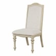 Furniture of America Clyde Wood 5-Piece Round Dining Table Set in Antique White